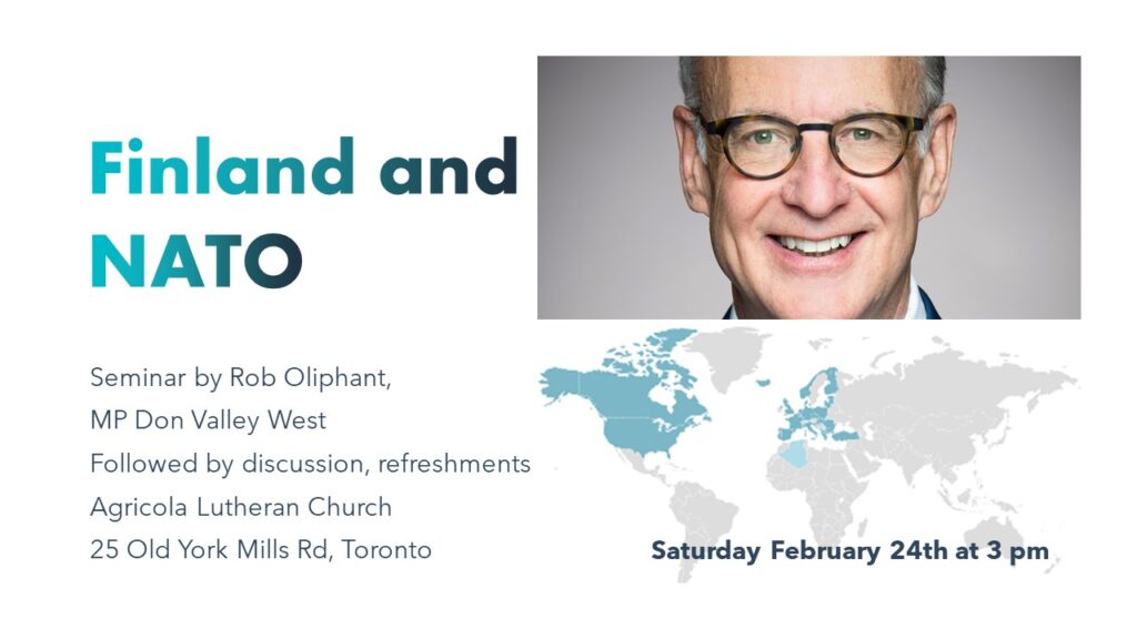 Rob Oliphant MP at Agricola Lutheran Church Toronto Canada Feb 24 2024