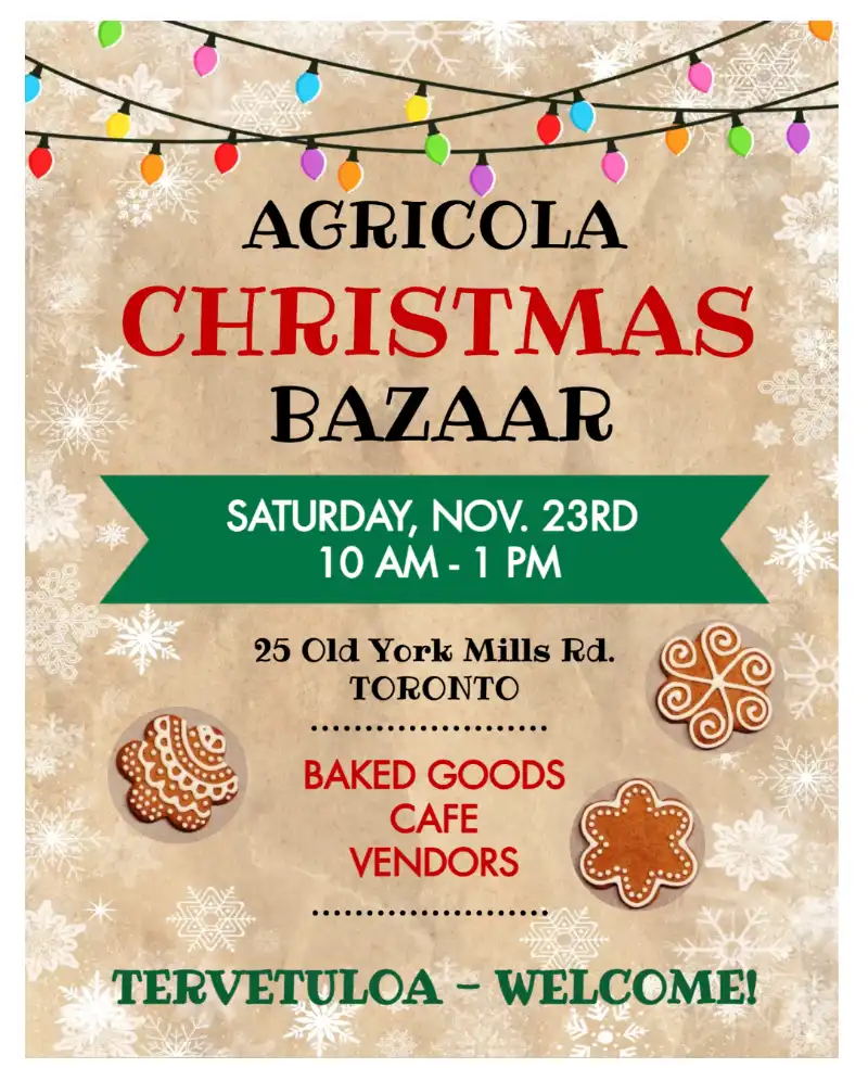 Agricola Christmas Bazaar